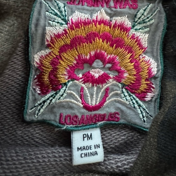 Johnny Was- Women’s Santal Camo Drawstring Turtleneck Sweatshirt Embroidered PM - Picture 10 of 10